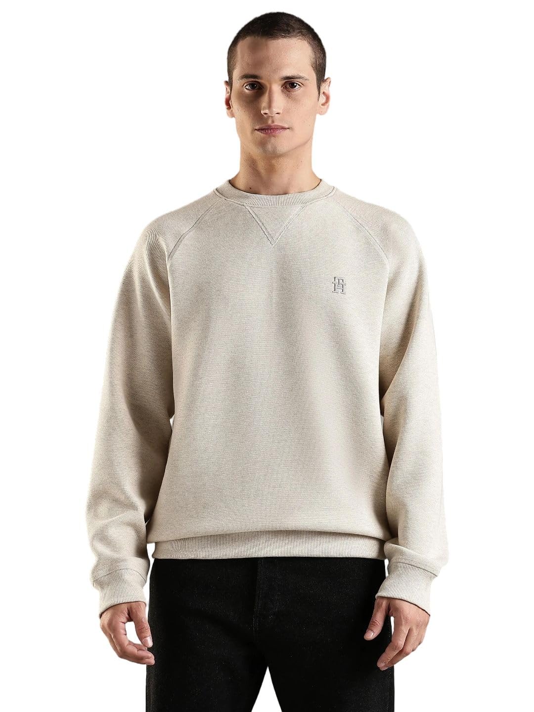 tommy hilfiger Solid Regular Fit Cotton Sweatshirt-picture-30