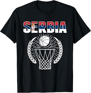 Serbia Basketball Fans Jersey Proud Serbian Sport Supporters T-Shirt