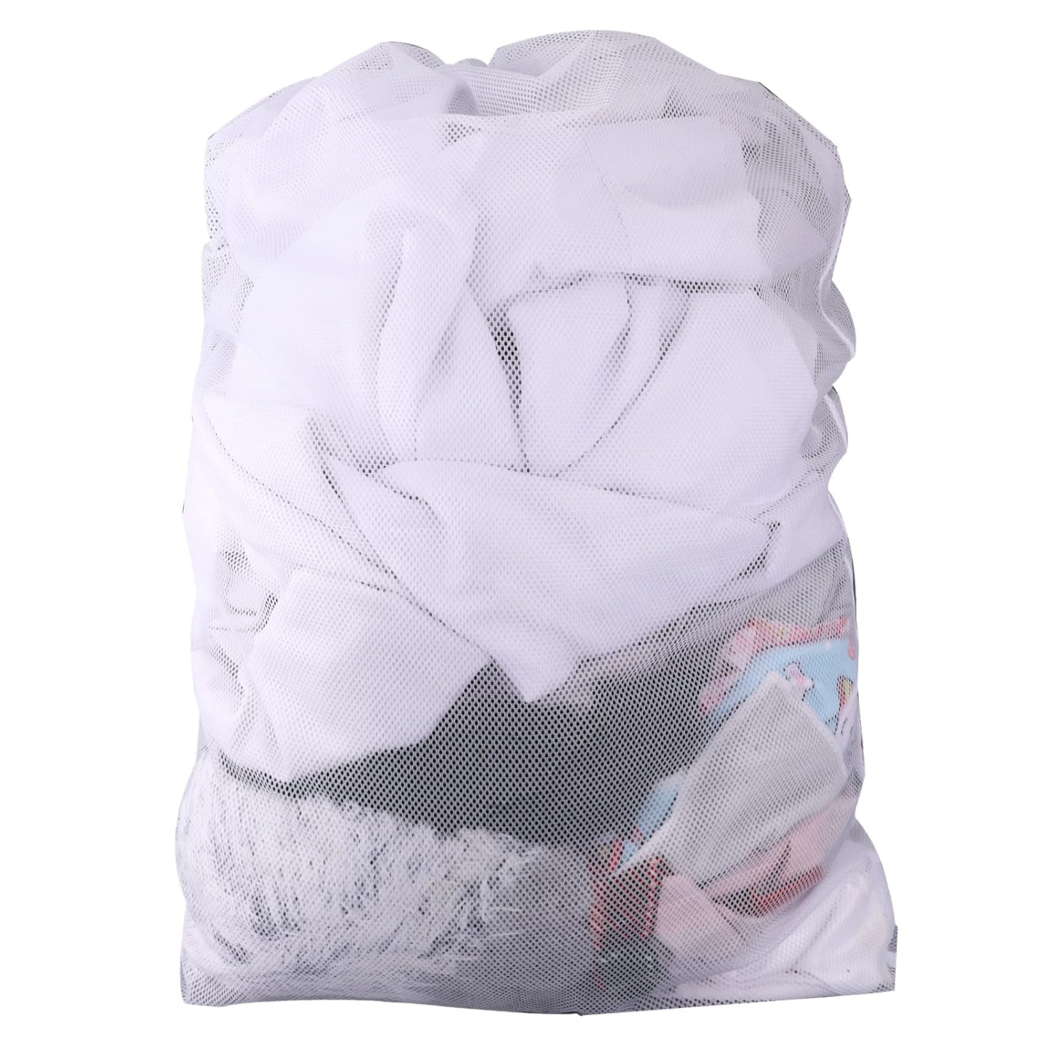 24x36 Inch Large Mesh Laundry Bag Machine Washable Laundry Washing Bag with Drawstring for Home Hotel College Dorm