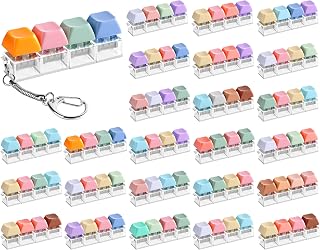 12 Pcs Keyboard Fidget Toys Stress Relief Fidget Clicker Keyboards Set Colorful Keyboard Decompression Toys Button Stress Relief Gifts for Adults to Relieve Stresses Pass Time Party Giveaways Favors