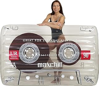 Retro Cassette Lounger Pool Floats Raft for Adults by LOTELI - Thicker a...