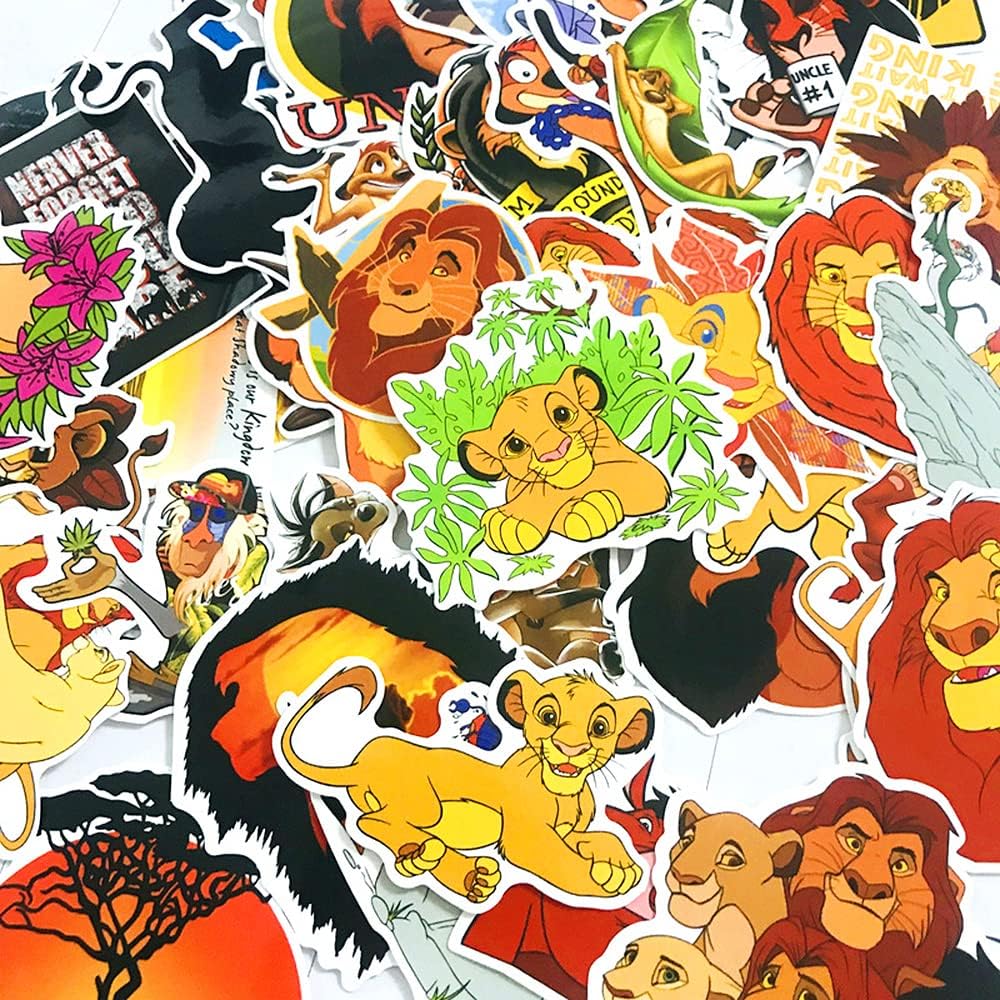 Sgucci Simba The King Lion Stickers Pack PVC Waterproof