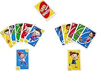Vista 6 de Mattel Games UNO Junior Move Kids Card Game with Action Rules for Family Night, Game Night, Travel, Camping and Party, UNO Cards