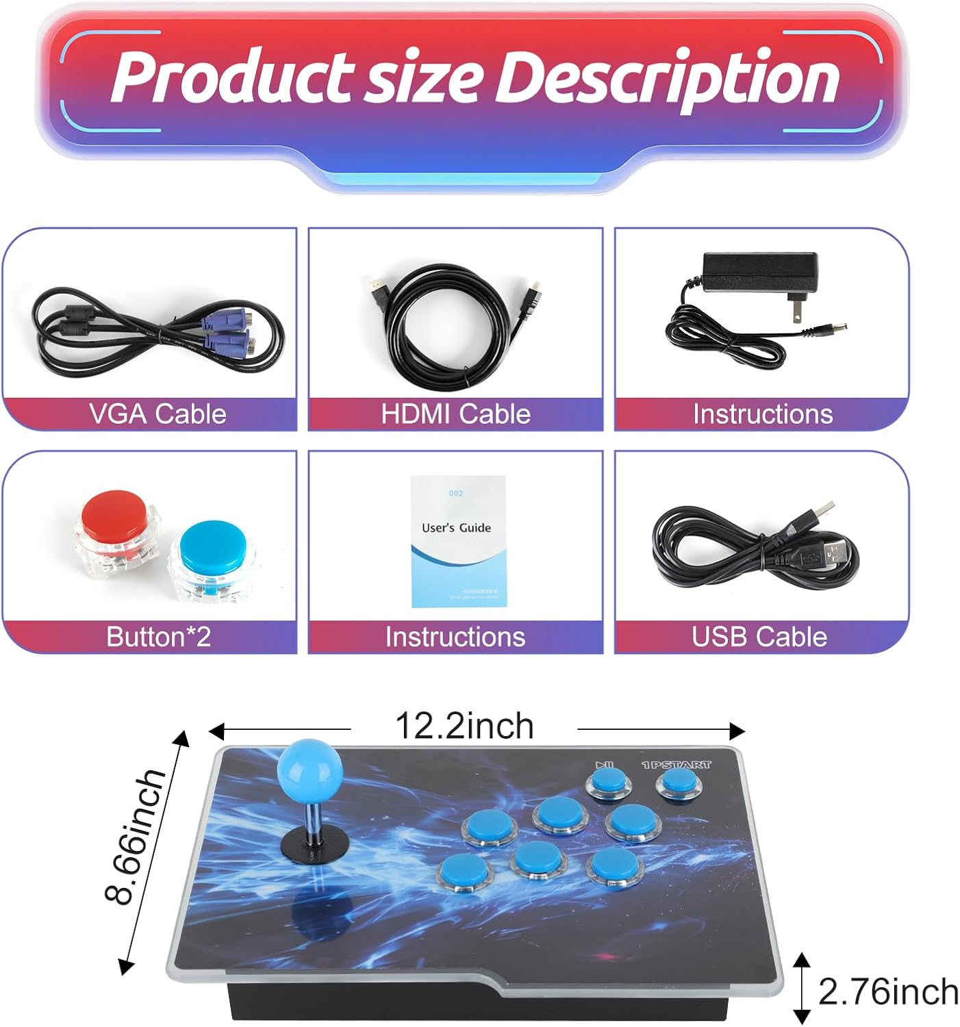 Pandora Box Arcade Console with 32000 Games in 1,Two Separate Consoles, 1280x720 Full HD Retro Gaming Machine for TV, Monitor, and Projector, Search/Save/Hide/Pause Functions