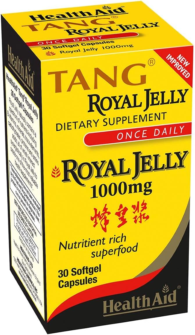 Health Aid, Tang Royal Jelly 1000mg, 30 Softgel Capsules : Health & Household