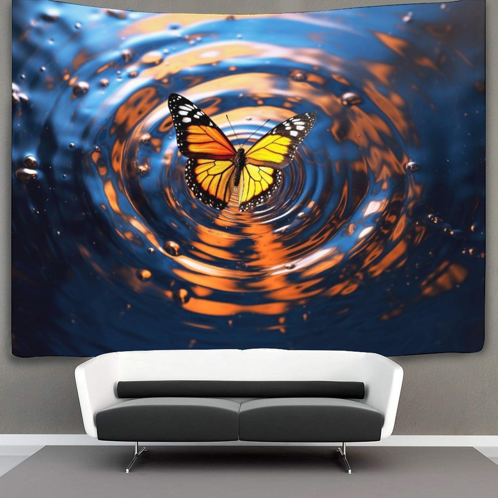 kaiyun Butterfly Decor Tapestry, Wall Art Tapestries Wall Hangings for Living Room Bedroom Dorm 180cmx230cm