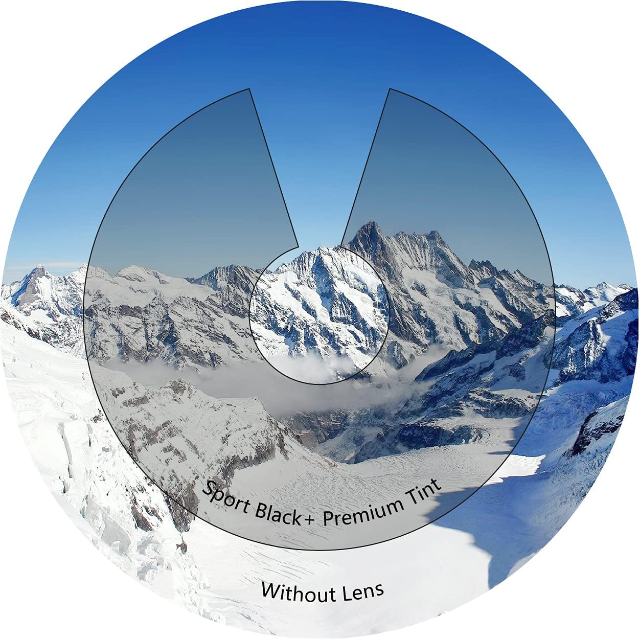 Tintartパフォーマンスレンズ Oakley Batwolf 用交換レンズ偏光エッチング