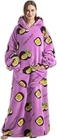 Vista 6 de Oversized Wearable Blanket Hoodie for Adults - Extra Long Womens Blanket Sweatshirt