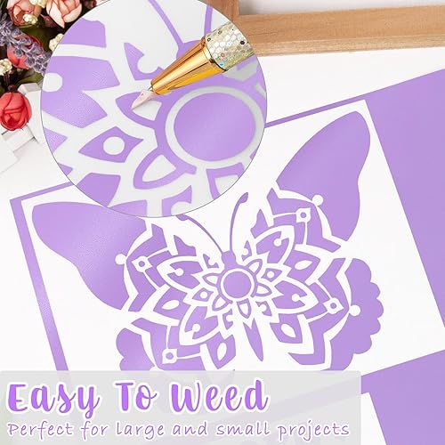 Miniatura 69 de VINYL FROG Rollo de vinilo adhesivo verde oliva de 12 pulgadas x 10 pies, vinilo verde oliva para manualidades, vinilo permanente verde mate