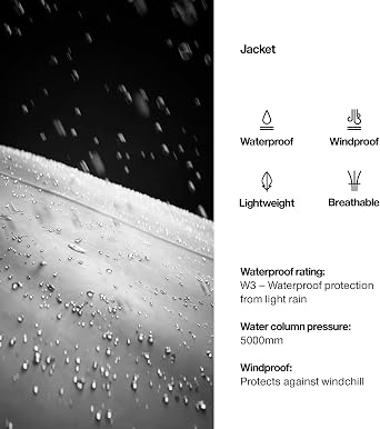 RAINS Waterproof Jacket Hooded Lightweight Raincoat, Men and Women