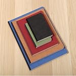 Clairefontaine - Age Bag Lined Notebook - Canvas Back - A4-8.25” x 11.75” - 192 Pages - 90gsm Brushed Vellum Paper - Blue - 795464C