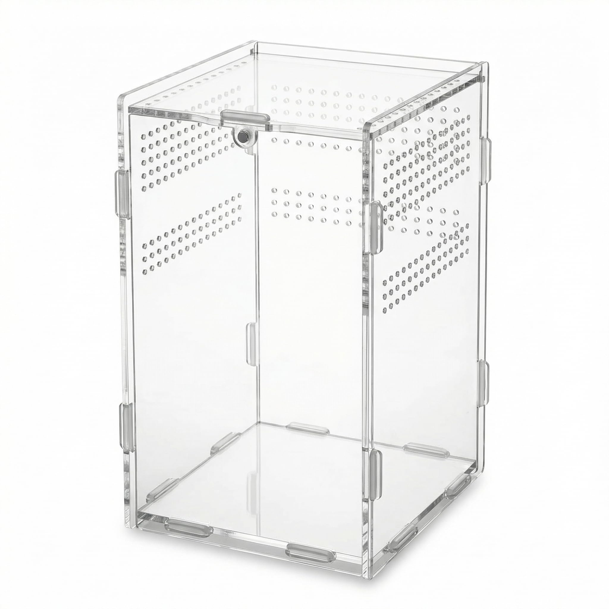 Terrarium acrylique QWORK 20x12x12cm boîte d'alimentation pour insectes et lézards