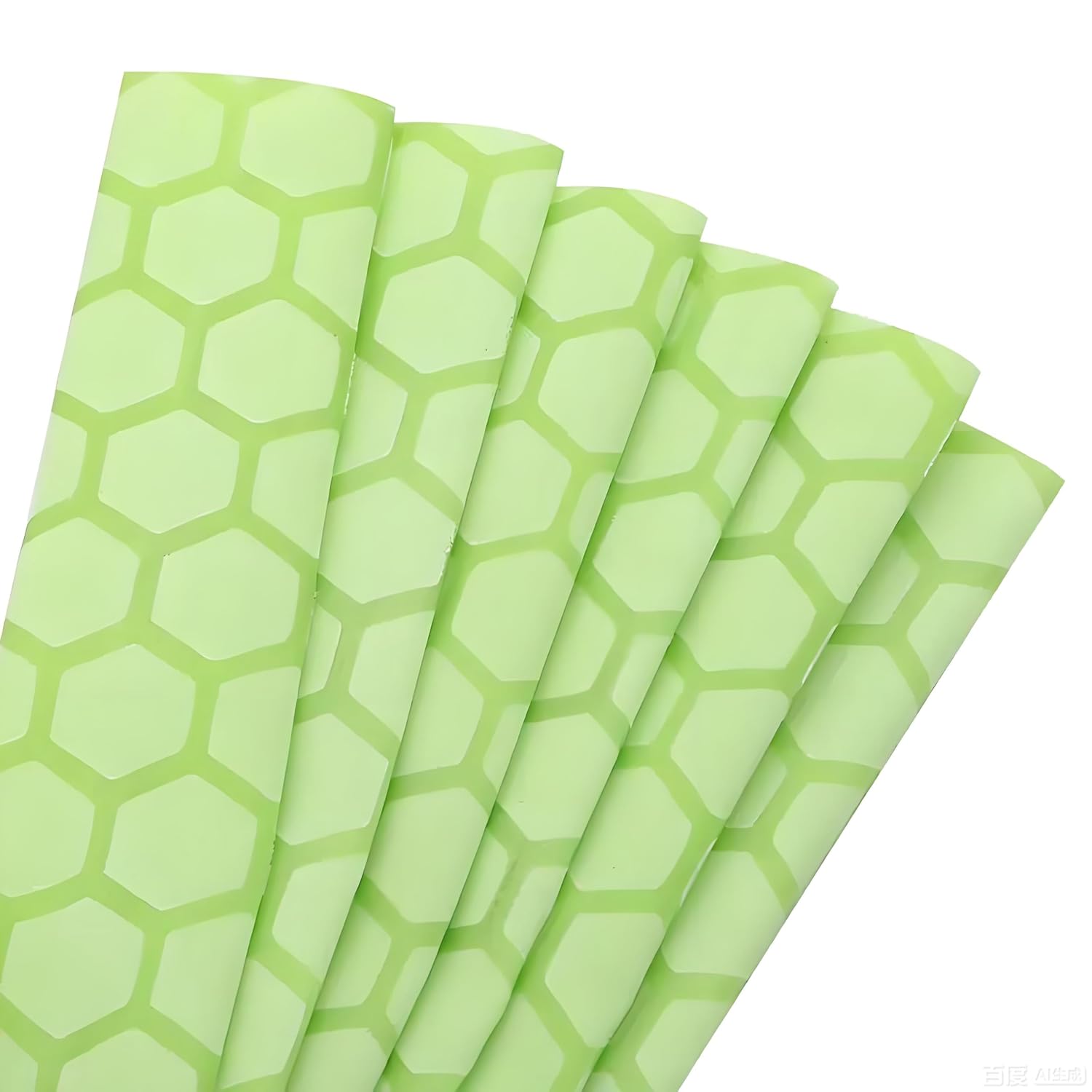 Honeycomb Pattern Heat Shrink Insulation Tubing for Fishing Rod Grip Wrap and Sports Equipment Handles,Luminous Tubing Glow in The Dark, 40 Inch Length, 2:1 Shrink Ratio, 8 Size (1, 1M-50MM)