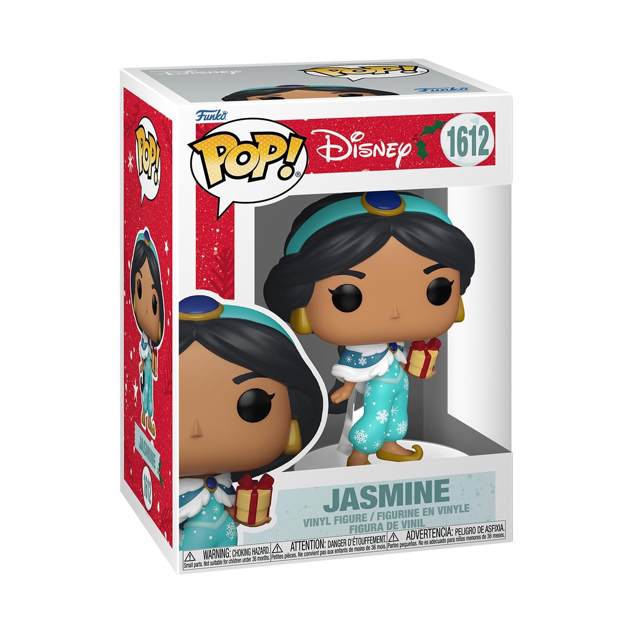 Funko Pop Disney Princess Holiday - Jasmine - Collectable Vinyl Figure - Gift Idea - Official Merchandise - Toys for Kids & Adults - Disney/Pixar Fans