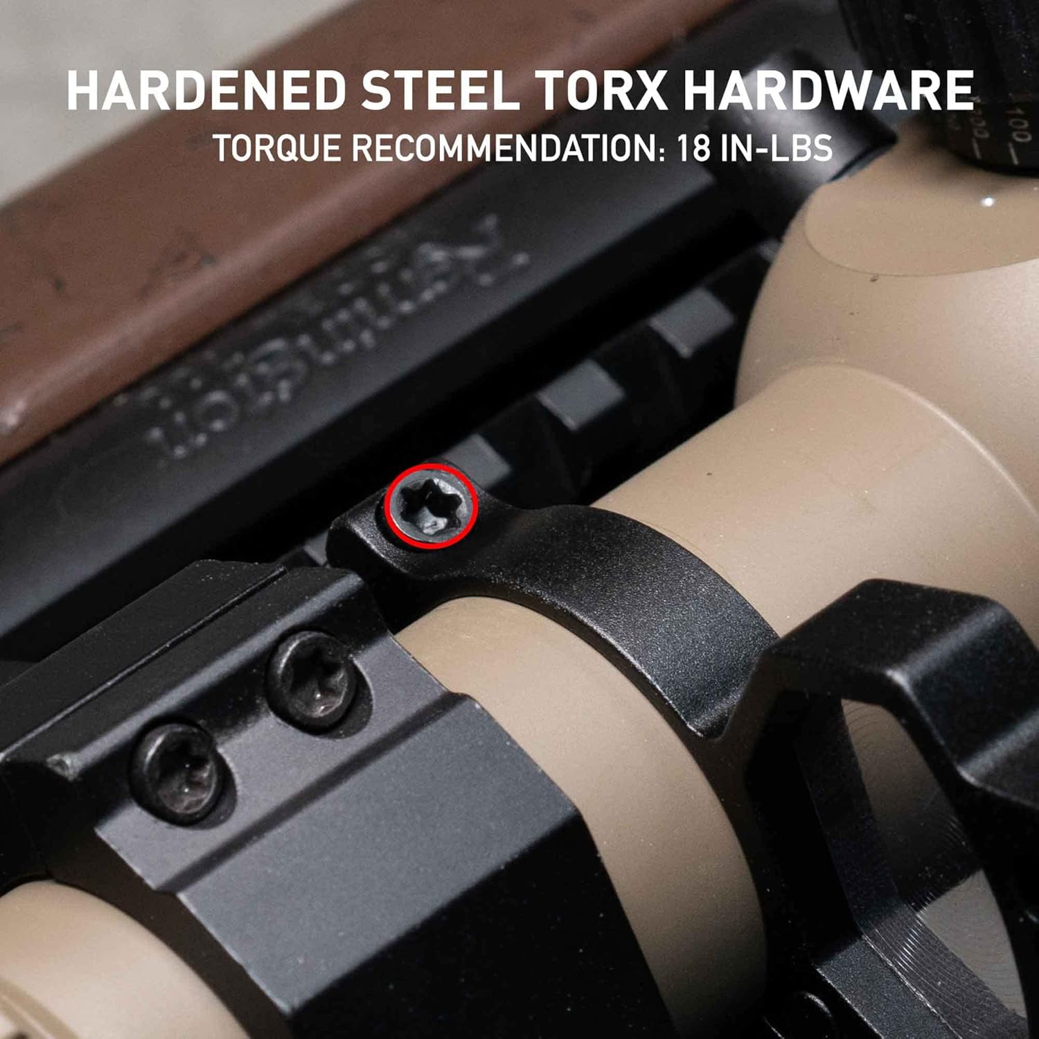 Monstrum Next Level Series Scope Turret Magnifying Glass with Level Bubble