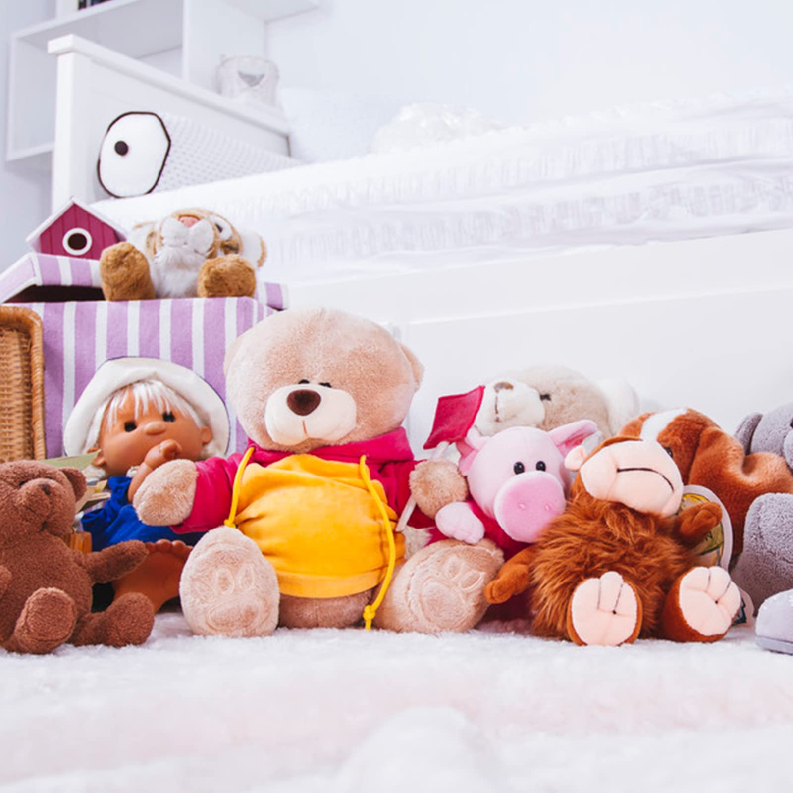 DEMOCRATIDO 915 Occhi per Pupazzi e Nasini di Sicurezza Colorati (6-14mm), occhi a bottone in plastica, per bambole, peluche e orsacchiotti, fai da te