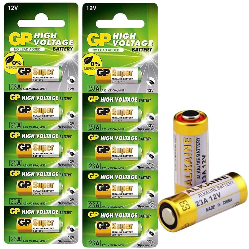 TECHBLAZE 23A Alkaline Battery 12V High Voltage Cell Batteries for Car Remote Control Lighter & Ther Electronics 23AE-C5 A23 MN21 LRV08 (Pack of 2)-image-35