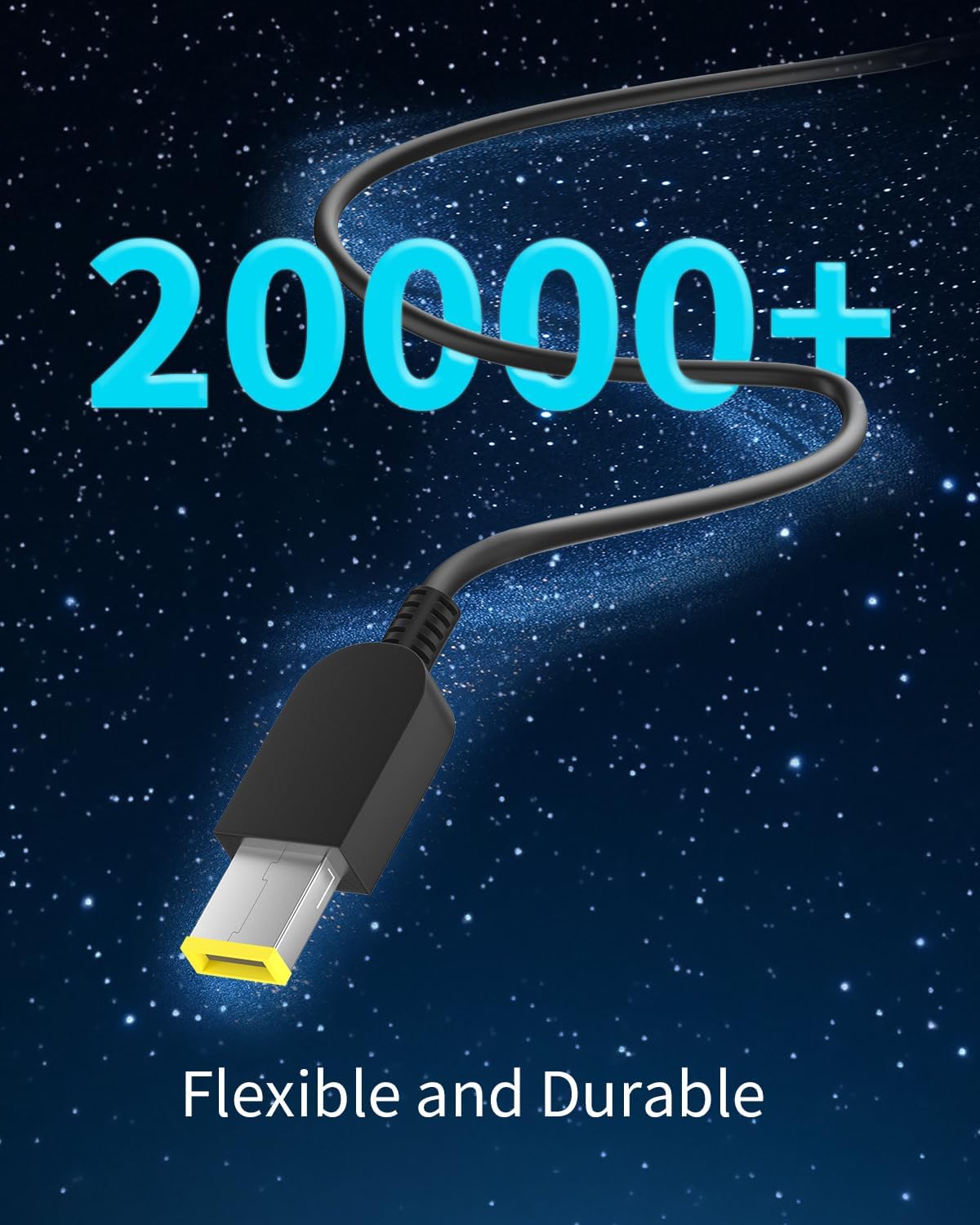 Charger for Lenovo Laptop Charger 65W, Compatible with Lenovo Laptop Thinkpad T440 T450 T460 T470 X240 X250 X260 X270 E550 E560 L440 L450 E440 E450 Yoga 260 Yellow Square Tip AC Power Supply Cord image 3 of 8 B0FJRMTKH6