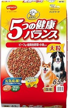 Amazon ビタワン 5つの健康バランス 最適栄養バランス 国産 大容量 ビーフ味 野菜入り イエロー 犬 6 5キログラム X 1 ビタワン ウェット 通販