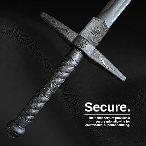 Miniatura 5 de Espada occidental de polipropileno negro a dos manos (41")