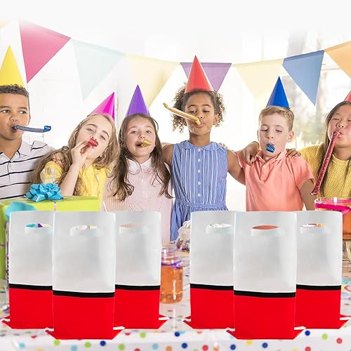 Miniatura 5 de OULUN 30 bolsas de regalo de animación de dibujos animados para fiestas de cumpleaños, suministros de fiesta de animación de dibujos animados,