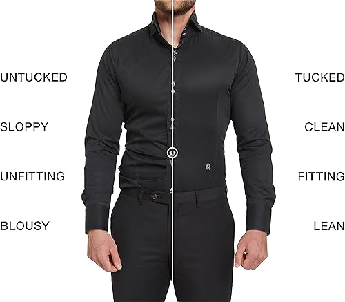 Miniatura 7 de NV Holders Y-Holders - Estancias de camisa premium, soportes para camisas, ligas de camisa, camisas para hombres, Negro -