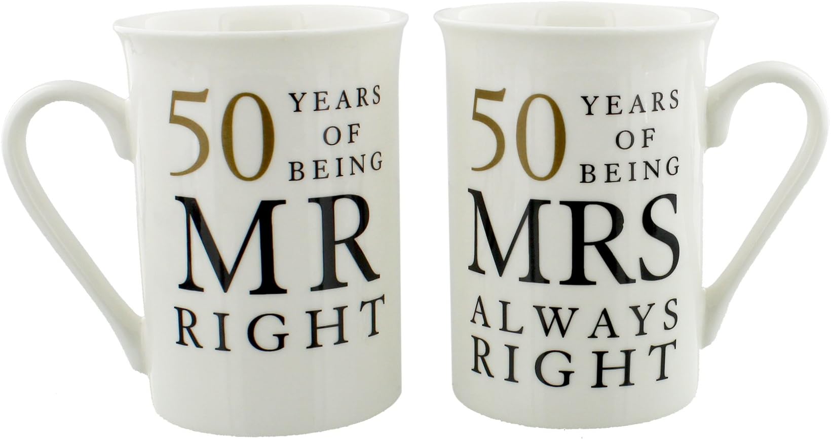 50 Years Anniversary 2 Mug Set Mr & Mrs