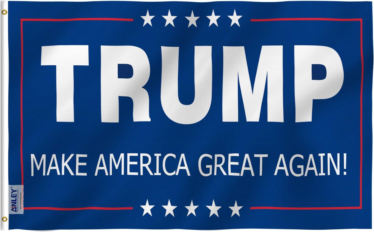 ANLEY Fly Breeze 3x5 Foot Donald Trump Flag - Vivid Color and UV Fade Resistant - Canvas Header and Double Stitched - The 45th U.S. President Flags Polyester with Brass Grommets 3 X 5 Ft