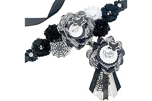 Chic Halloween Bat Mom-to-Be Sash: A Fang-tastic Addition to Your Spooky Celebration