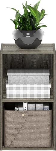 Miniatura 4 de Furinno - Estantería de cubos de 2 niveles serie Luder para libros y almacenamiento, color roble francés Roble francés,Pino