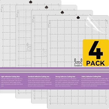 Cutting Mats for Silhouette Portrait 3/4 8"x12" 4 Pack Standard Stickness Dot Design Durable Long Lasting Replacement Sticky Cut Mat for HTV Vinyl Cardstock Projects