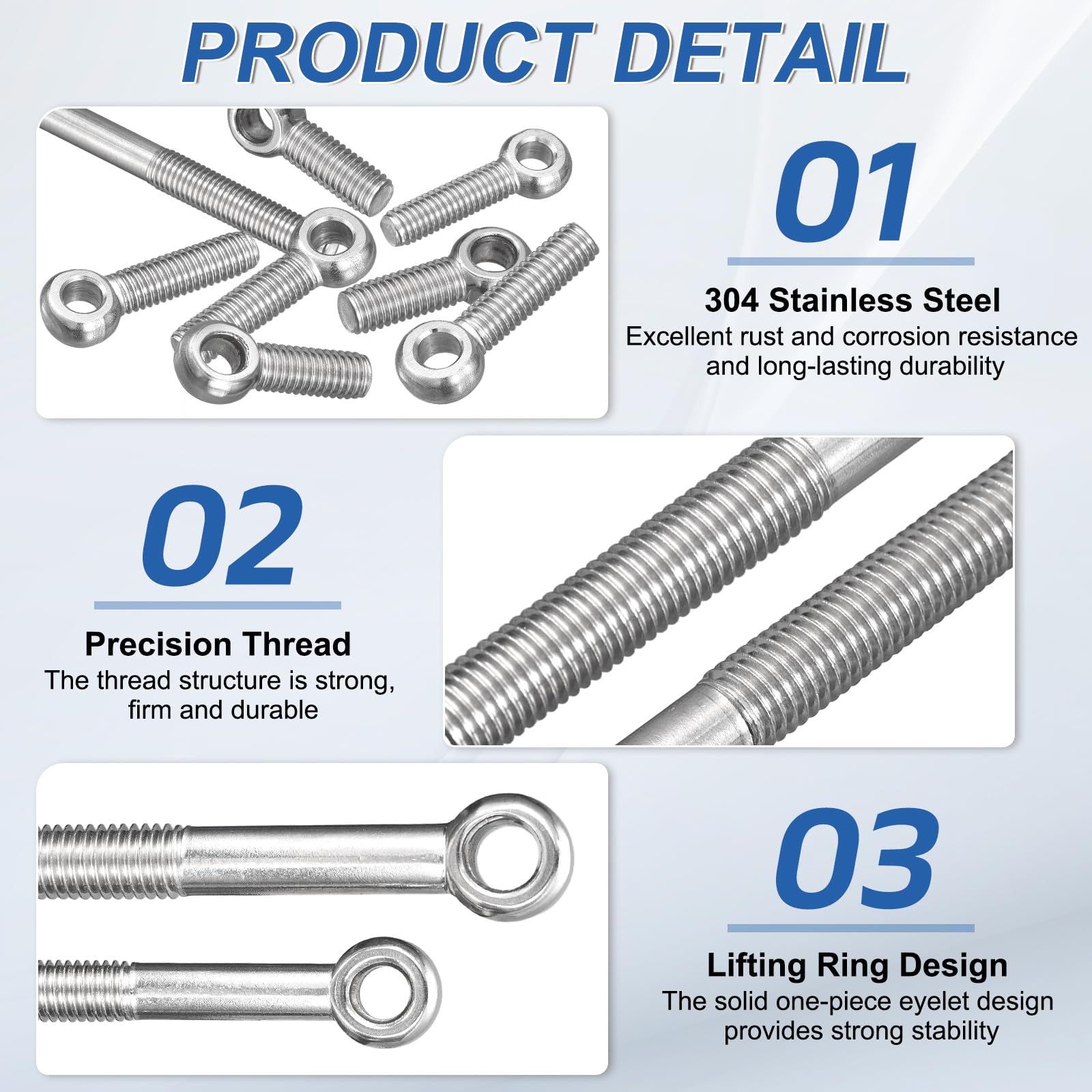 Cancamo Macho De Elevación En Acero Para El Izaje Seguro De Gabinetes Electricos 45094