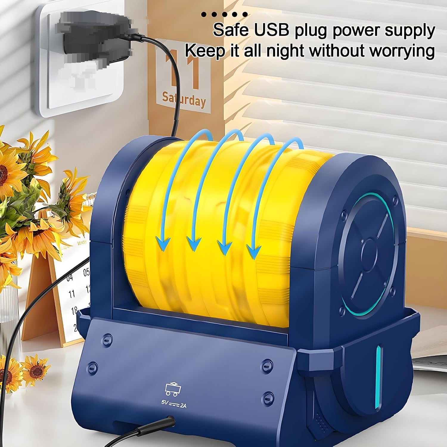 Rock Tumbler Machine 5-dniowy Timer Electric Stone Polisher Cichy 0.5HP Motor Hałas Tłumienie podstawy do edukacji DIY Gemstones obejmuje grys i osłonę