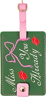 Ban.do Getaway Suitcase Tag for Travel, Durable Vegan Leather Luggage Identifier