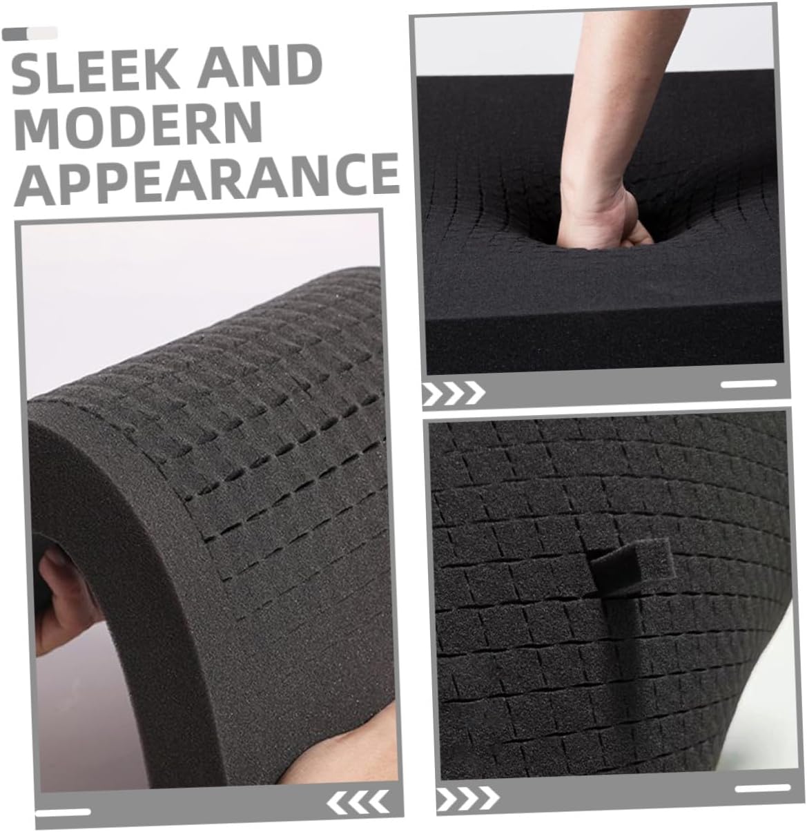 2pcs Black Foam Insert Padding Sheets 405x305x50mm Pearl Cotton Foam Liner for Shipping Packaging and DIY Projects