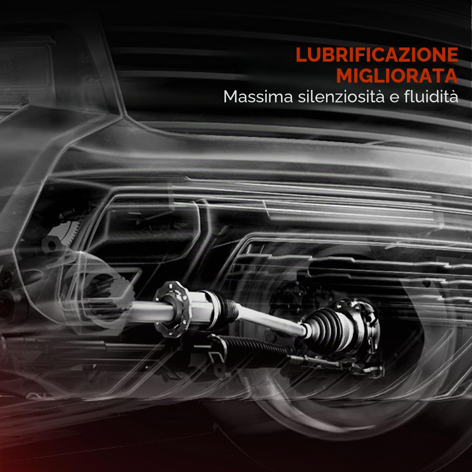 Frankberg Albero di trasmissione semiasse cambio manuale assale | Compatibile con: 500 312, Ypsilon 312, 312 319, Van 312 519, KA RU8, 500 C 312