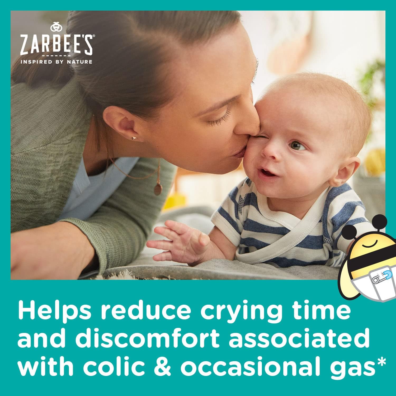 Zarbee's Baby Probiotic Drops, Daily Digestive + Immune Support, Newborn Infants & Up