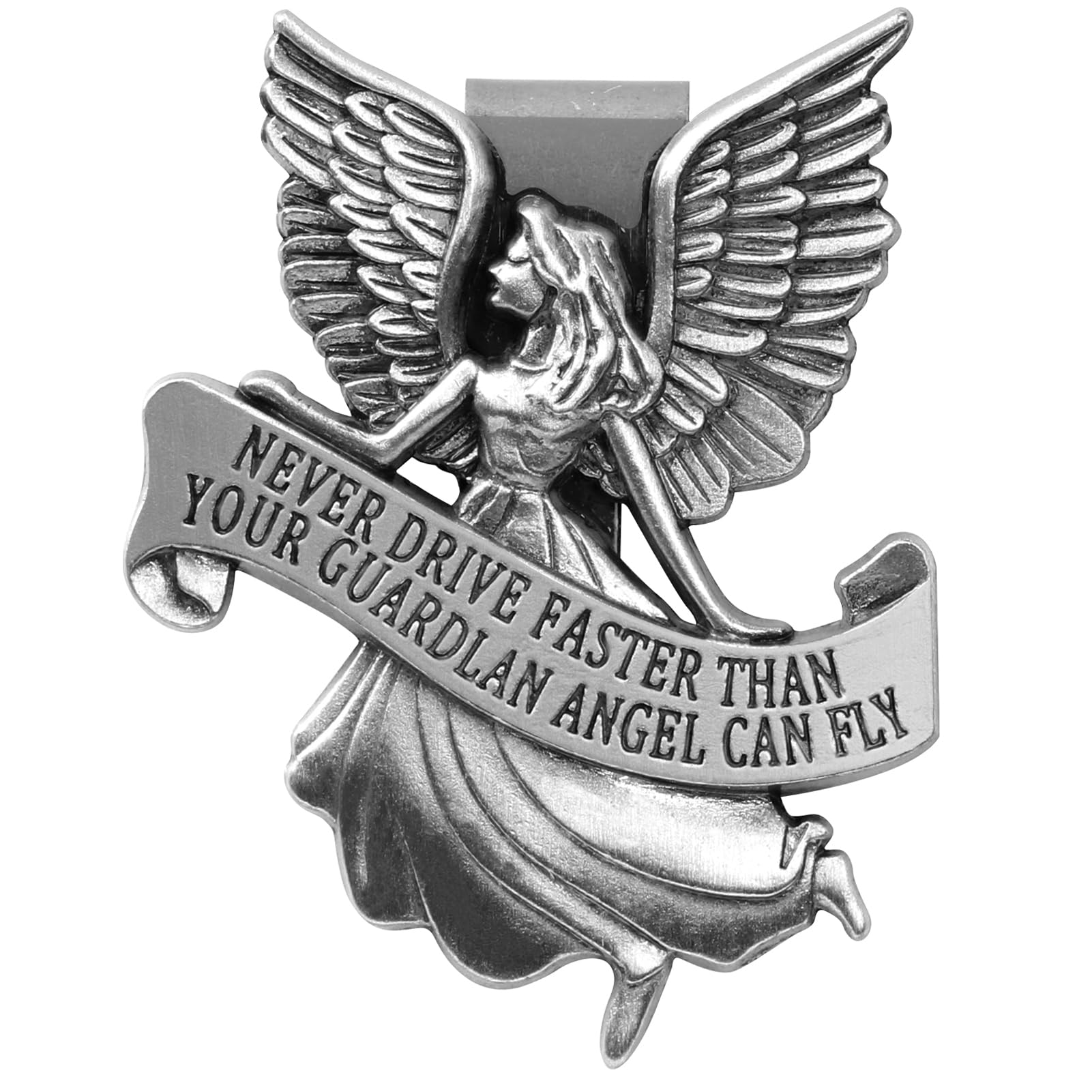 Guardian Angel Car Visor Clip St Christopher Medal for Car Car Accessories Safety Gifts for New Drivers Teens