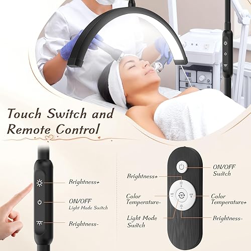 Miniatura 6 de Luz de media luna con abrazadera, lámpara de mesa LED de manicura, lámpara de escritorio para escritorio de uñas, extensiones de pestañas, cuidado