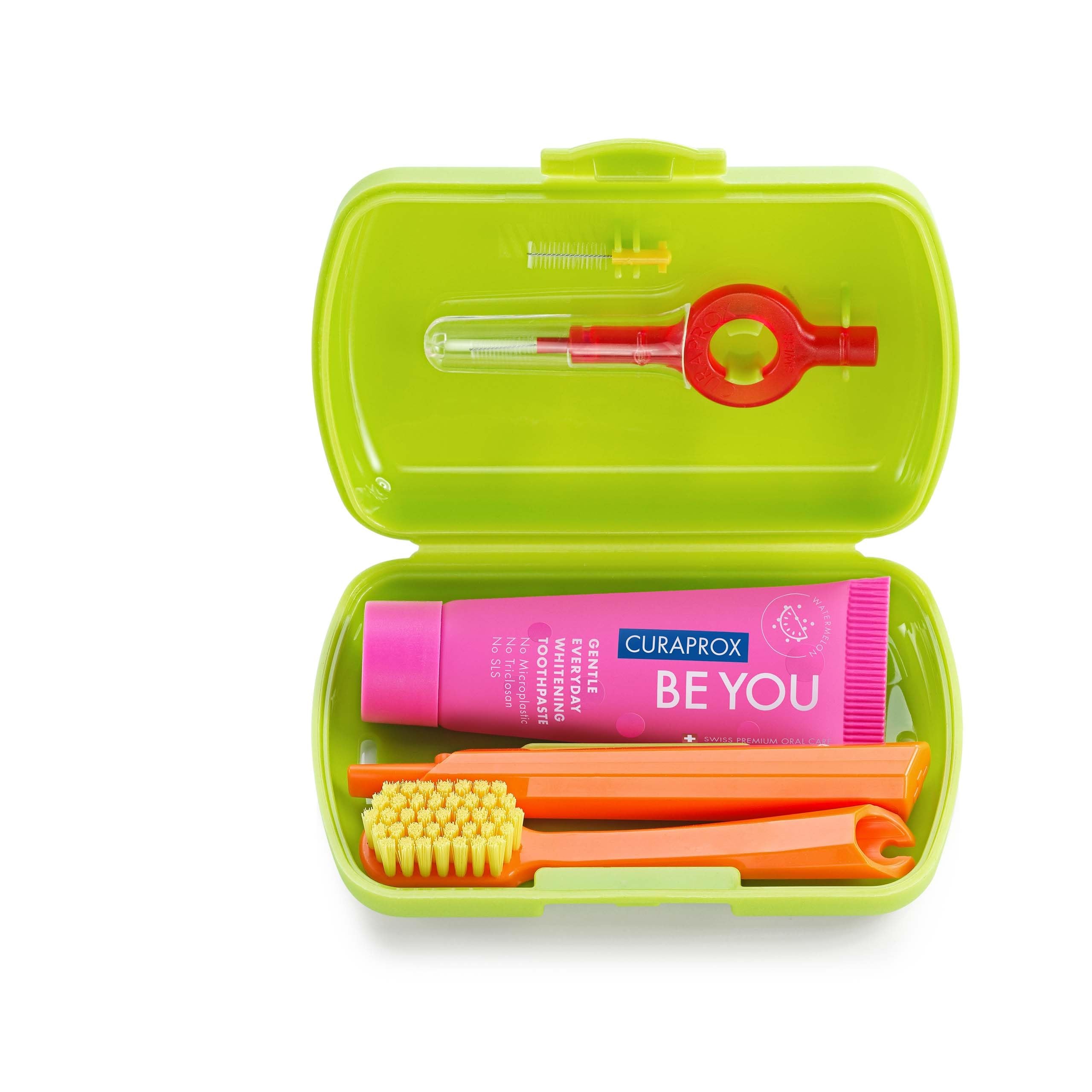 Curaprox Travel Set, Green, Swiss Made