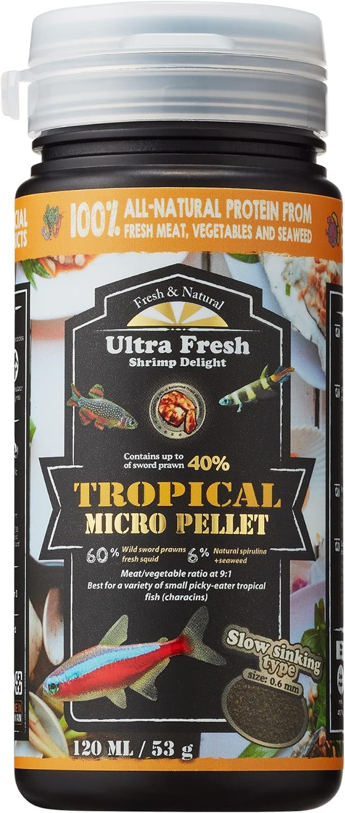 Azoo Ultra Fresh Fish Food: Slow-Sinking Pellets Tropical Micro Pellets for Tetras 120ML 53GM (B0CZLJPF8M) Amazon Price History, Amazon Price Tracker