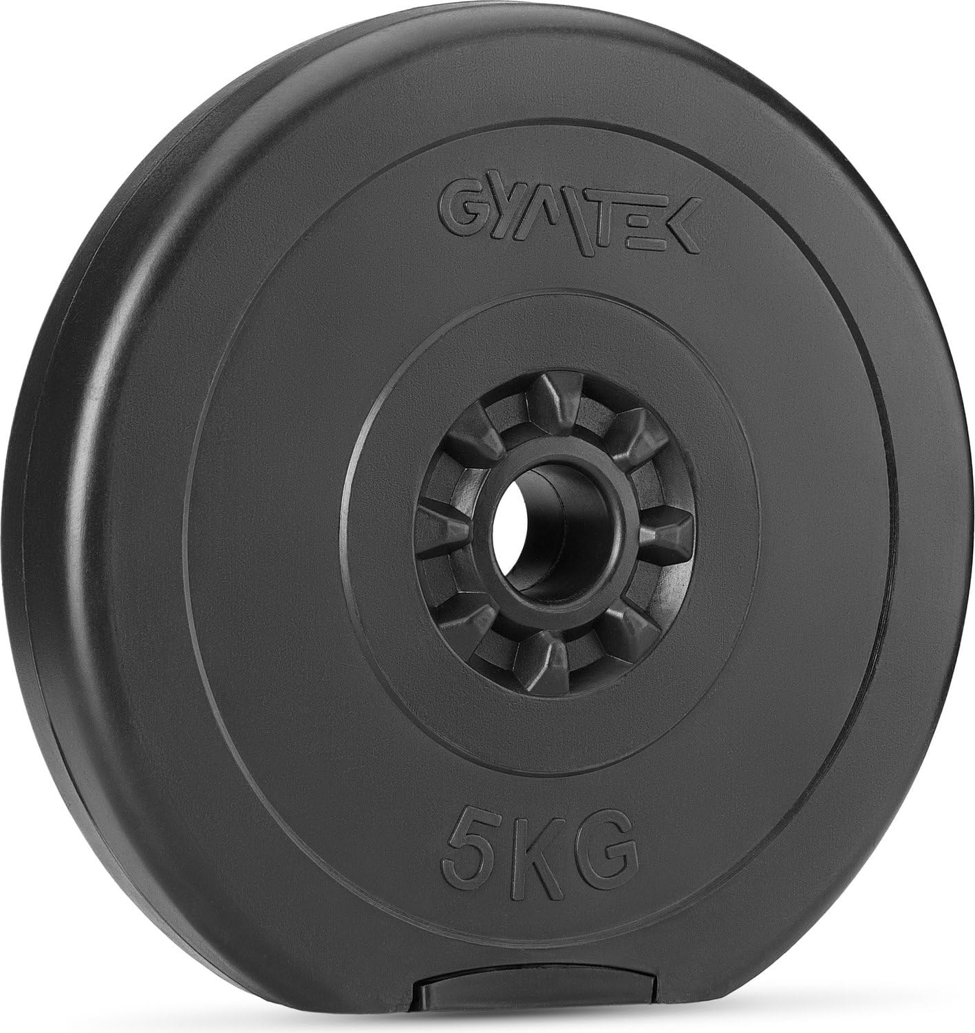 Disques d'haltères – 1,25, 2,5, 5, 10, 20 kg – Poids en fonte 30 mm – Disques de fitness, disques en fonte noire, poids tri-grip pour haltères, haltères longues pour entraînement de force