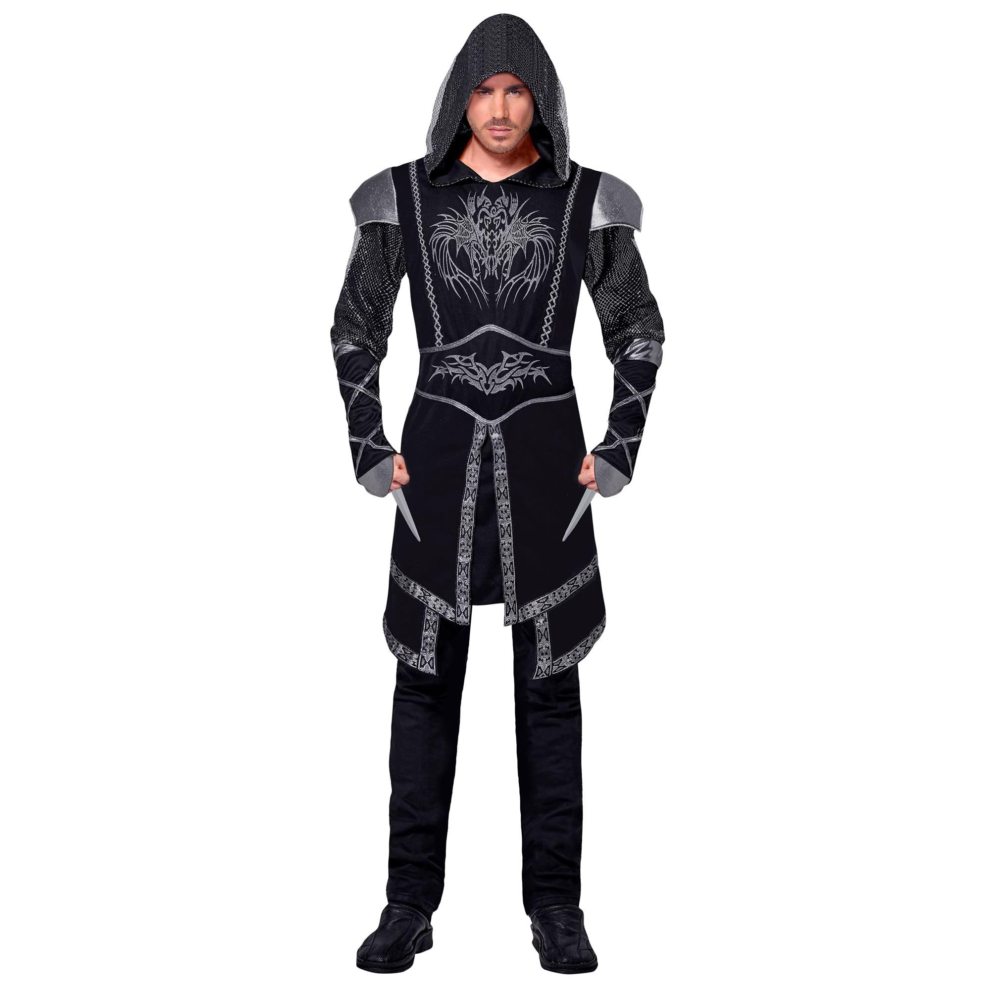 W WIDMANN MILANO Party Fashion - Kostüm dunkler Mörder, Gothik, Ritter, Halloween