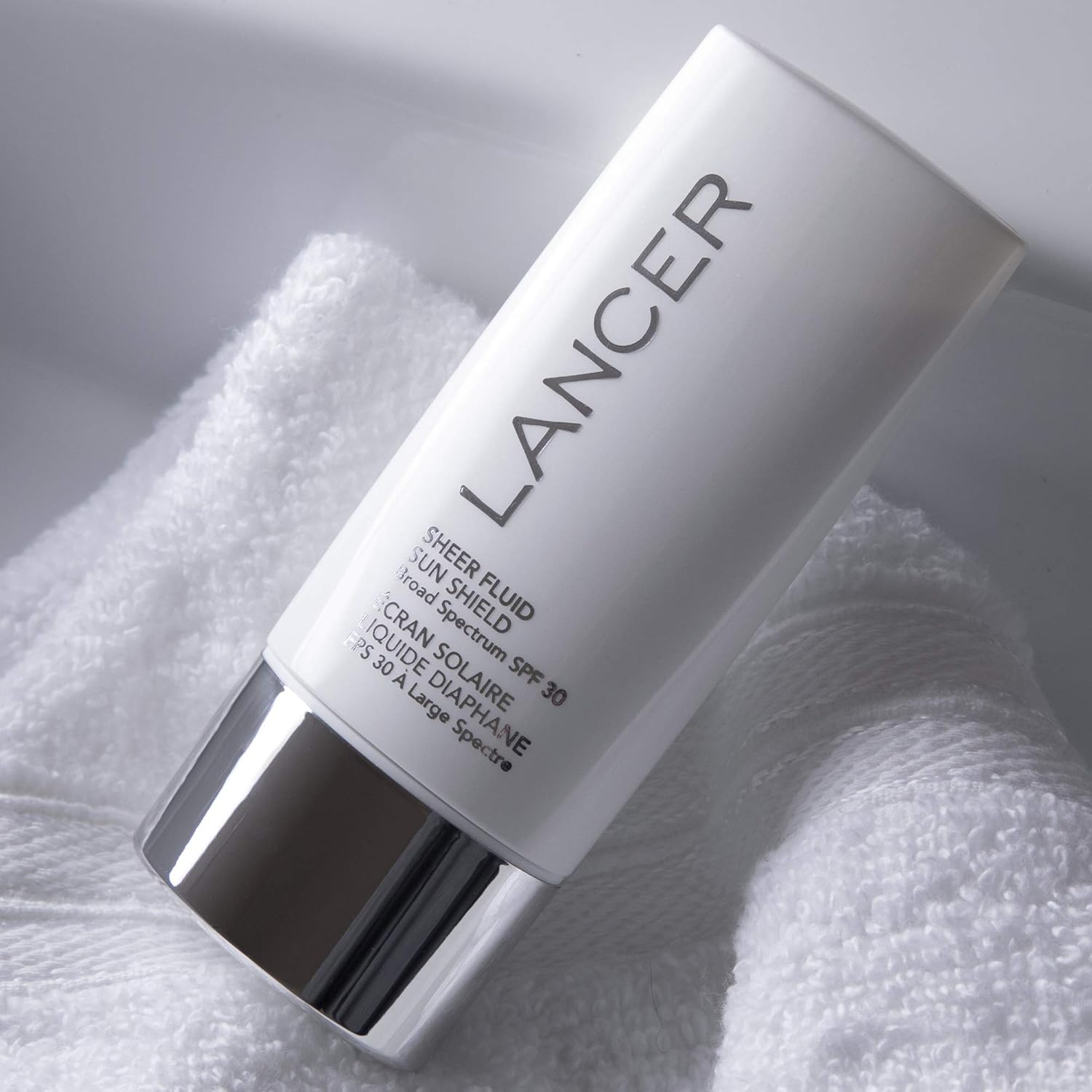 Sheer Fluid Sun Shield, Broad Spectrum SPF 30 Sunscreen, 2 FL OZ, Dr. Lancer Dermatology Skincare, Weightless Fluid Sunscreen with Sunflower Sprout and Chamomile Extract, For Daily Use : Beauty & Personal Care