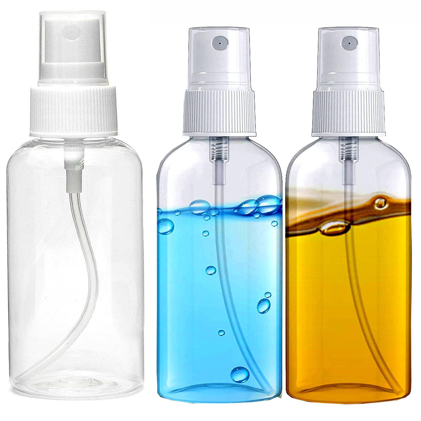 200ml Empty Plastic Spray Bottle for hair application (Mist Spray) Pack of 3 Perfect For Rosemary Tea, Perfume, Rosewater, Travel Friendly mist sprayer bottle transparent spray bottle