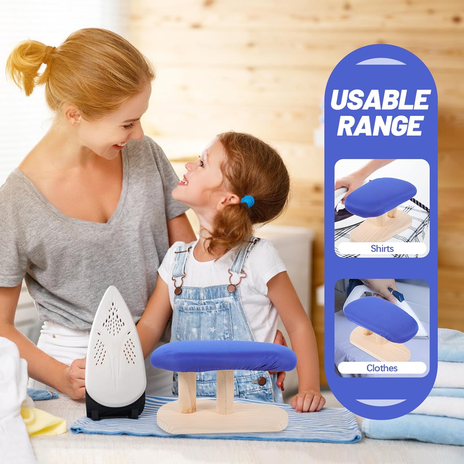 Clothes Ironing Pad for Home Thickened Ironing Board with Stable Support Compact Design Protective Cover Suitable for Garment Steamer and Tailoring Use