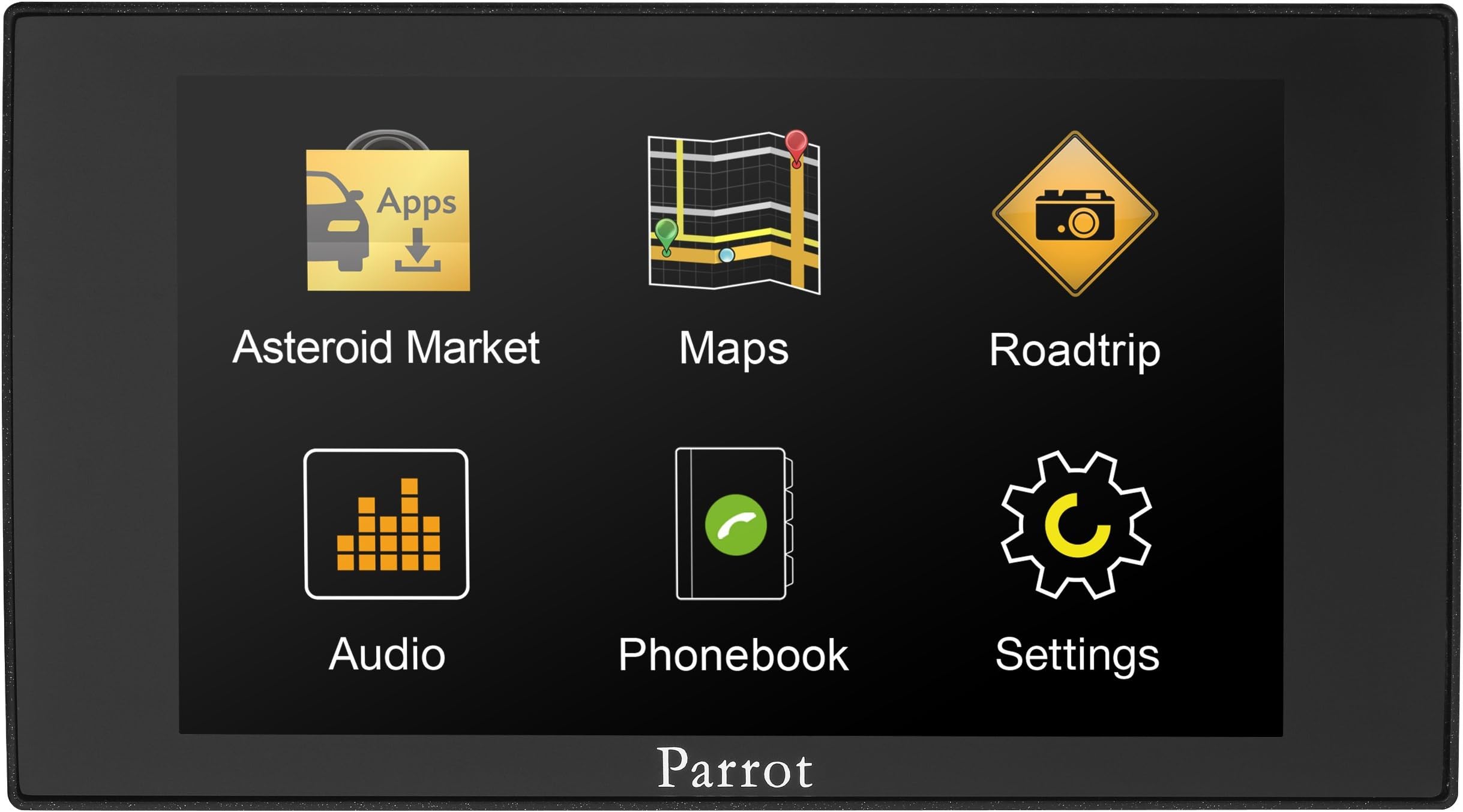 Parrot Asteroid MINI – In-car multimedia system with Apps, Music and Bluetooth hands-free