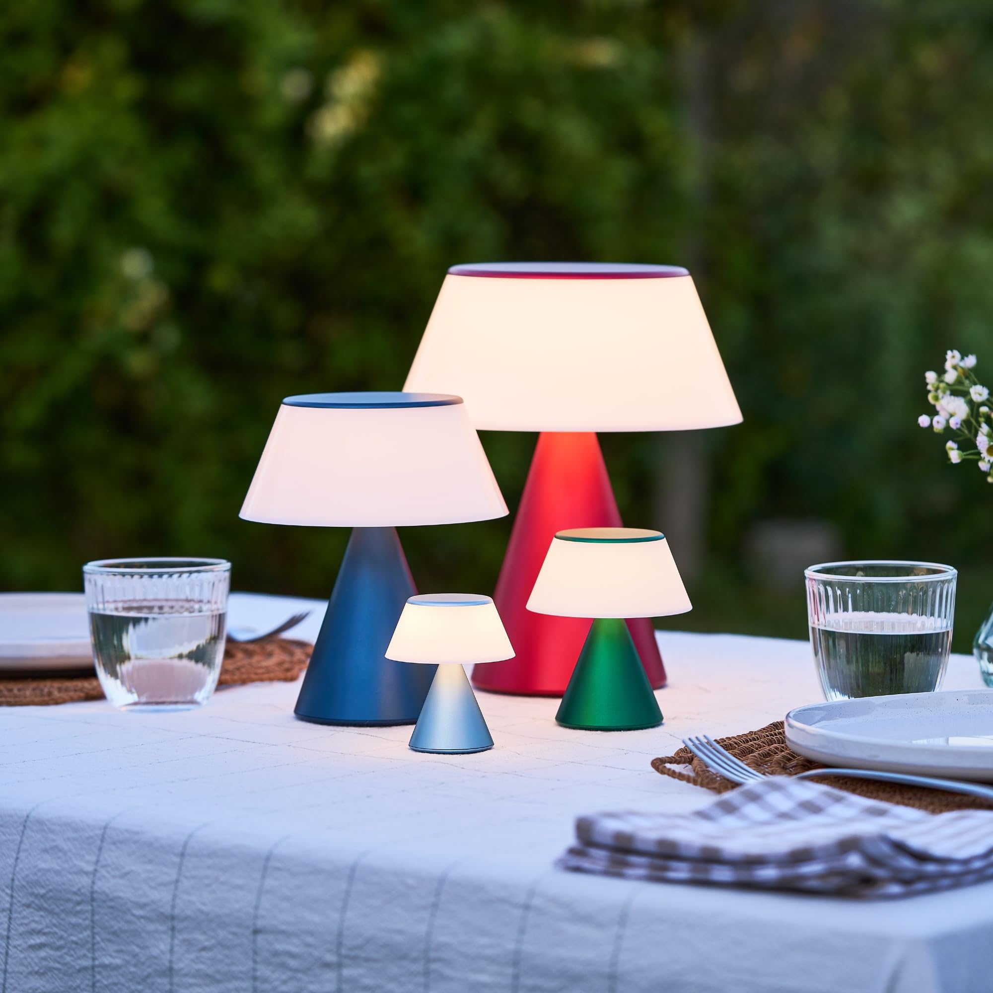 Lexon LUMA S Touch Bedside Lamp, Wireless Night Light with Adjustable Brightness and Multi-Lamp Synchronization, 9 LED Colors - Image 2