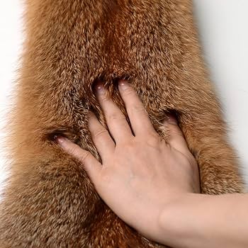 Amazon.co.jp: 天然なめしレッドフォックスの毛皮 毛皮を隠す フライ