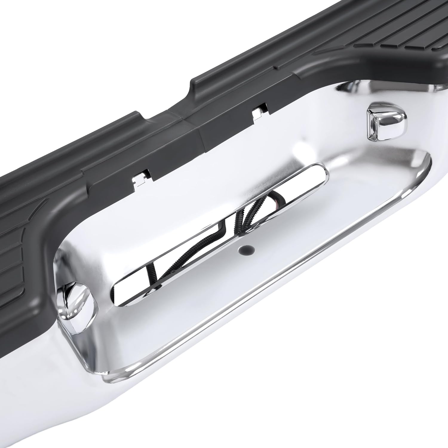 ALMULOO Rear Bumper Assembly for 1995-2004 Toyota Tacoma TO1102215 W/Bracket Chrome Powder Coated